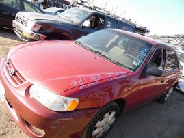 2001 TOYOTA COROLLA CE BURGUNDY 1.8L MT Z17839